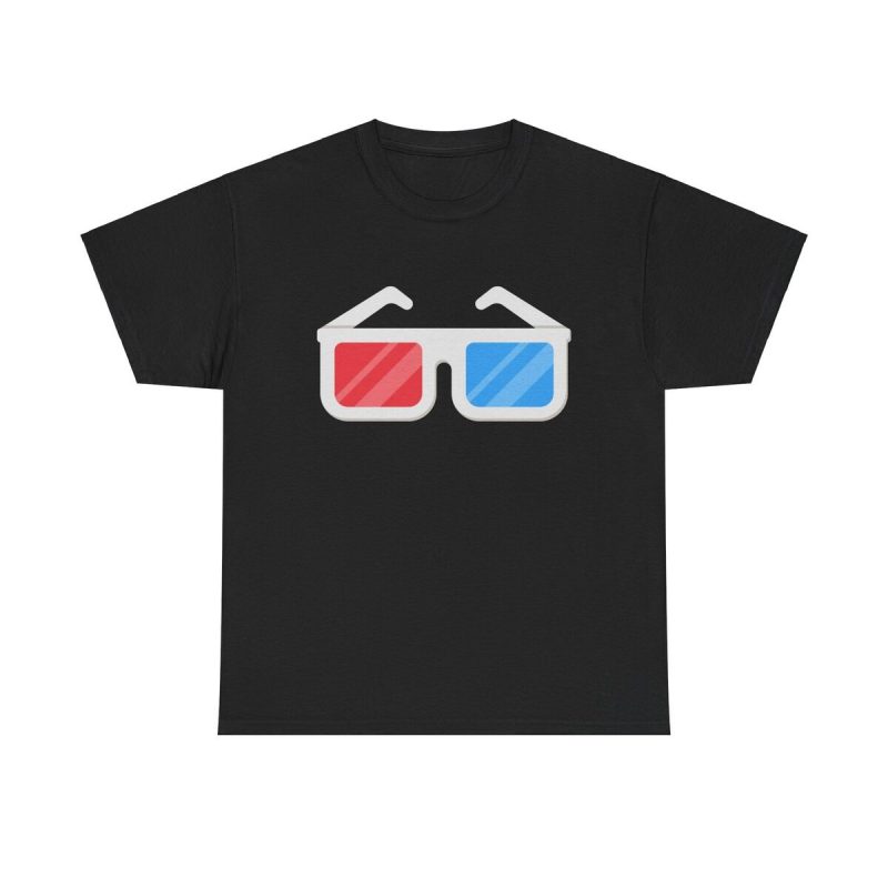 3d Vision Unisex T-Shirt - Cinema Movie Film Buff Retro Vintage Glasses Theater Cool
