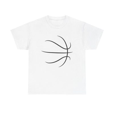 Abstract Ball Lines Unisex T-Shirt - Basketball Sports Athlete Minimal Aesthetic Hooper