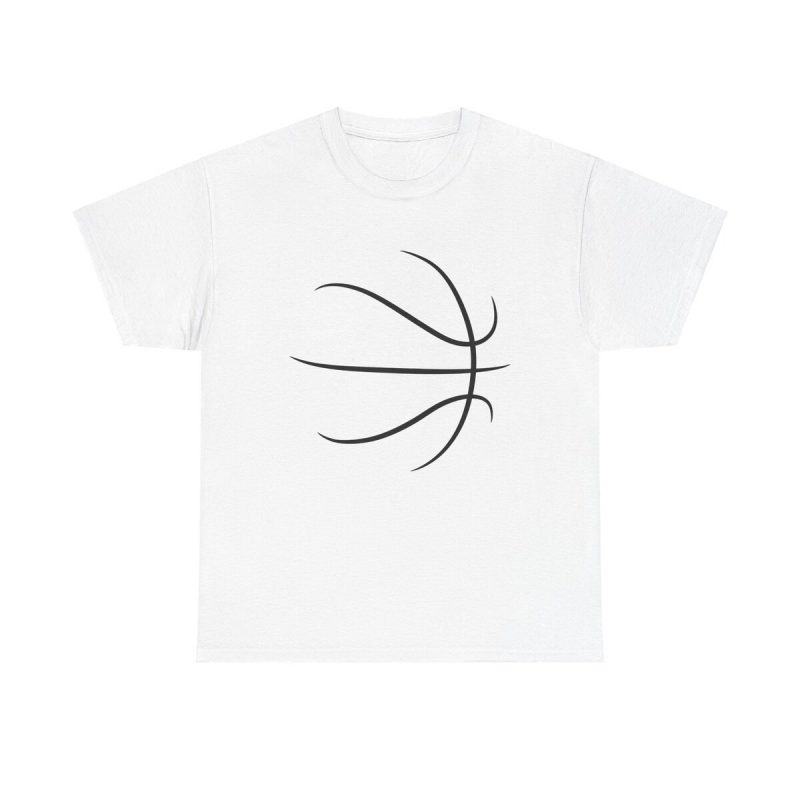 Abstract Ball Lines Unisex T-Shirt - Basketball Sports Athlete Minimal Aesthetic Hooper