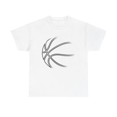 Abstract Hoops Unisex T-Shirt - Basketball Sports Athlete Minimalist Geometric Line Art