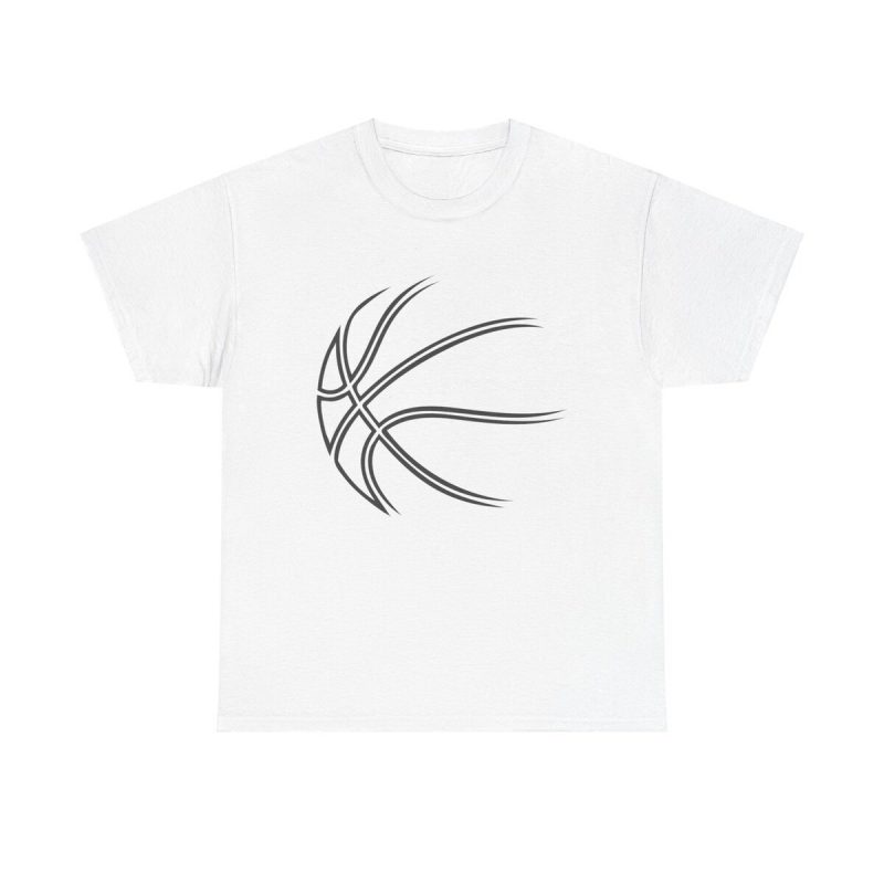 Abstract Hoops Unisex T-Shirt - Basketball Sports Athlete Minimalist Geometric Line Art