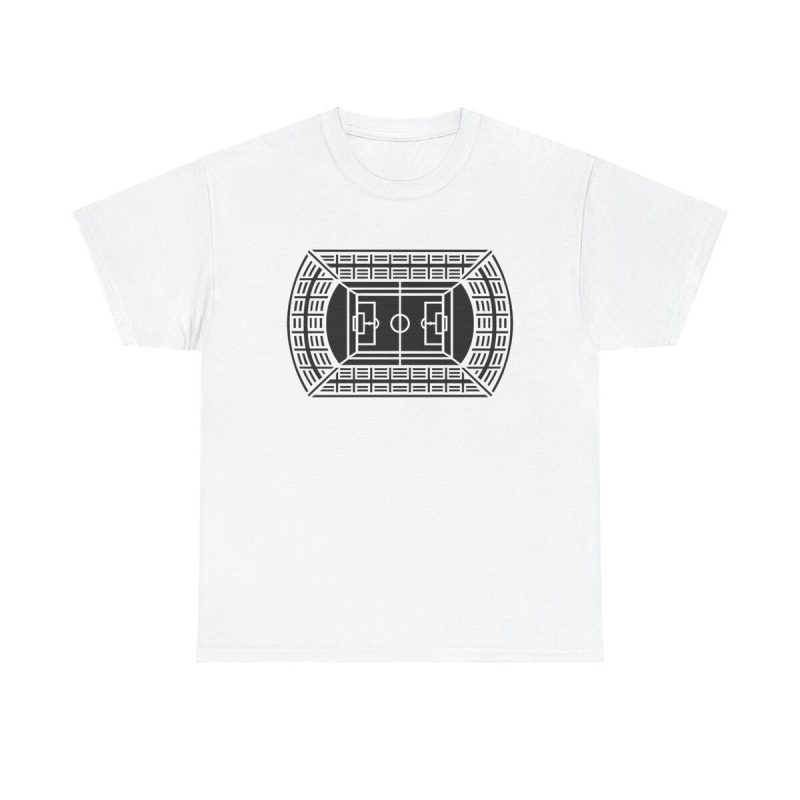 Aerial Stadium Soccer Unisex T-Shirt - Sports Game Day Fan Minimalist Geometric Cool