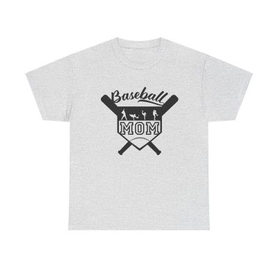 Baseball Mom Unisex T-Shirt - Mom Sports Game Practice Boy Cute Cool Quote Gift