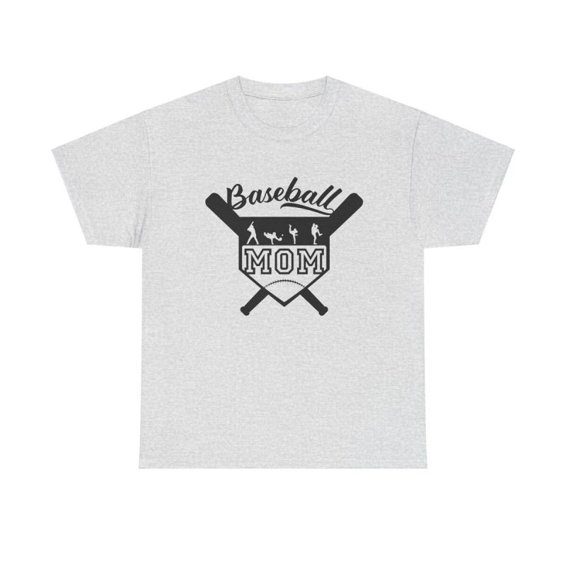 Baseball Mom Unisex T-Shirt - Mom Sports Game Practice Boy Cute Cool Quote Gift