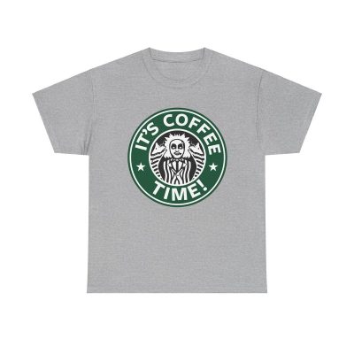 Beetlejuice Coffee Time Unisex T-Shirt - Starbucks Horror Movie Halloween Spooky Goth