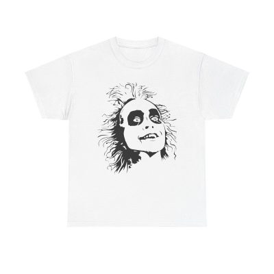 Beetlejuice Face Unisex T-Shirt - Horror Movie 80s Vintage Cult Classic Cool Scary