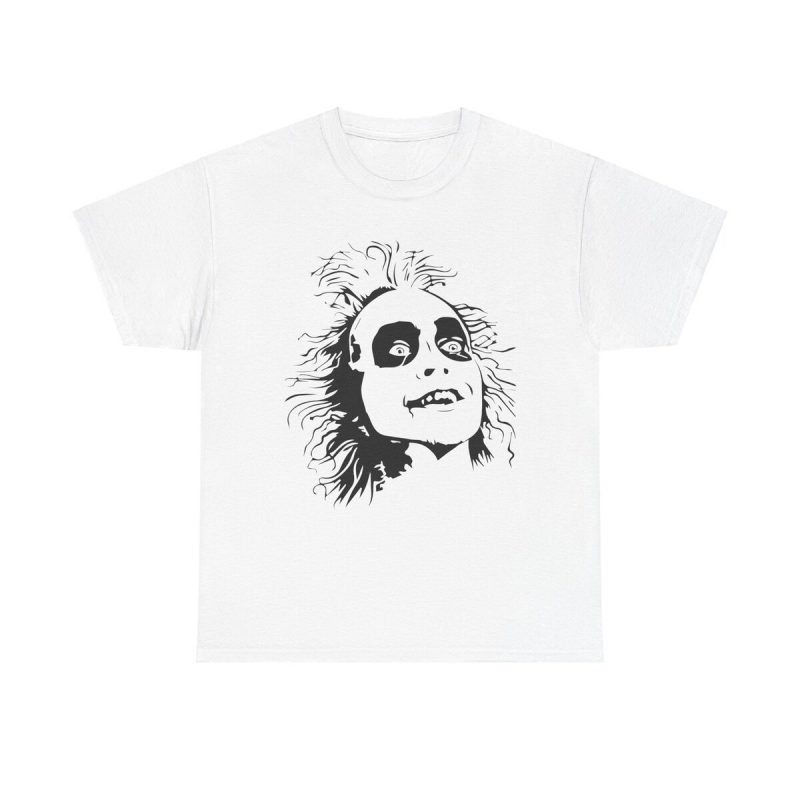 Beetlejuice Face Unisex T-Shirt - Horror Movie 80s Vintage Cult Classic Cool Scary
