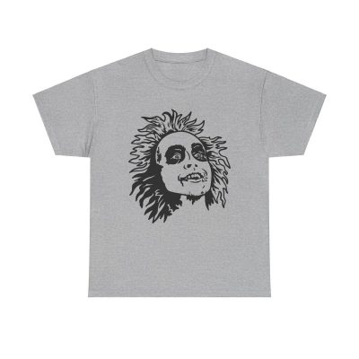 Beetlejuice Face Unisex T-Shirt - Horror Movie 80s Vintage Cult Classic Halloween Scary