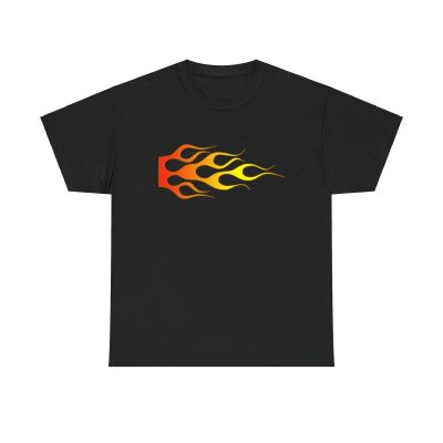 Burning Speed Unisex T-Shirt - Hot Rod Racing Flames Custom Car Biker Motorcycle Retro