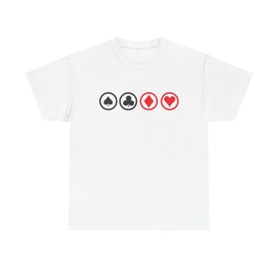 Card Shark Unisex T-Shirt - Poker Cards Gambling Casino Game Night Luck Minimalist