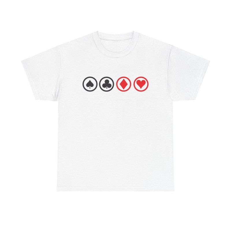 Card Shark Unisex T-Shirt - Poker Cards Gambling Casino Game Night Luck Minimalist