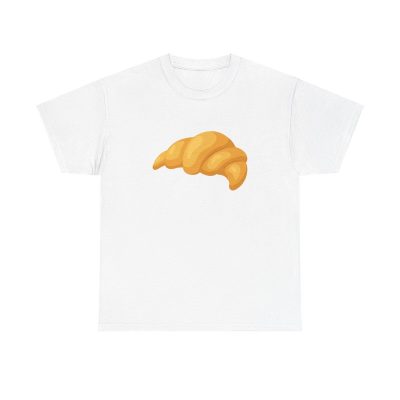 Cartoon Bread Croissant Unisex T-Shirt - Cute Bakery Pastry Breakfast Foodie Food Eat