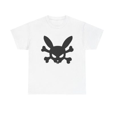 Cartoon Rabbit Skull Unisex T-Shirt - Graphic Bunny Art Fun Cool Stylish Unisex Tee