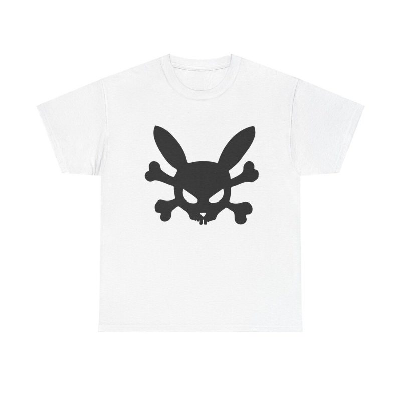 Cartoon Rabbit Skull Unisex T-Shirt - Graphic Bunny Art Fun Cool Stylish Unisex Tee