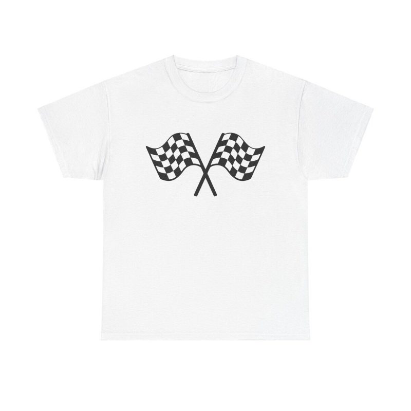 Checkered Flags Unisex T-Shirt - Racing Motorsport Finish Line Victory Speed Champion