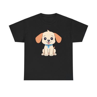 Cute Puppy Unisex T-Shirt - Dog Pet Animal Lover Adorable Kawaii Illustration Cartoon