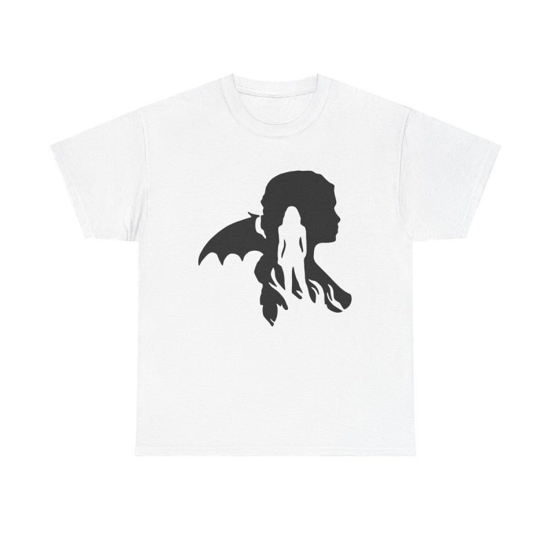 Daenerys Silhouette Unisex T-Shirt - Mother Of Dragons Khaleesi Fantasy Game Of Thrones