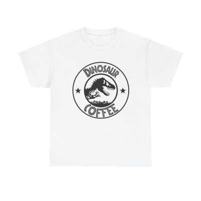 Dinosaur Coffee Unisex T-Shirt - Jurassic Park Caffeine Prehistoric Funny Gift Movie
