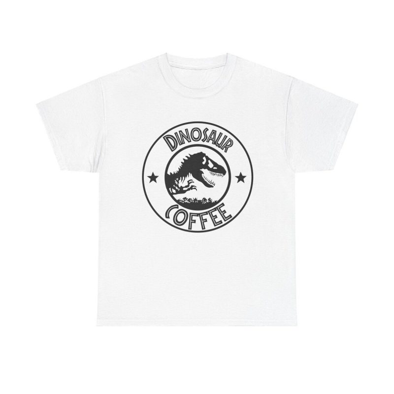 Dinosaur Coffee Unisex T-Shirt - Jurassic Park Caffeine Prehistoric Funny Gift Movie