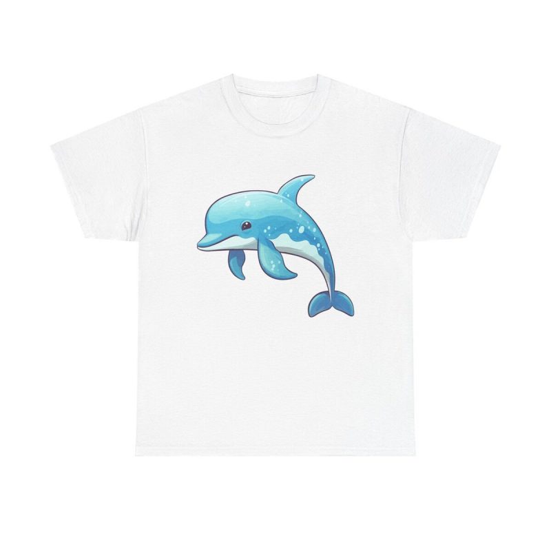 Dolphin Delight Unisex T-Shirt - Cute Ocean Sea Animal Kids Baby Playful Cartoon