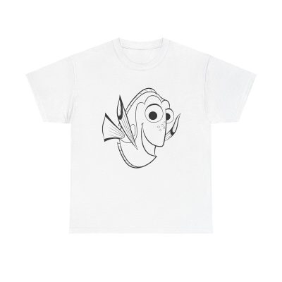 Dory Unisex T-Shirt - Disney Cartoon Fish Regal Blue Tang Cute Fun Minimal Finding Nemo