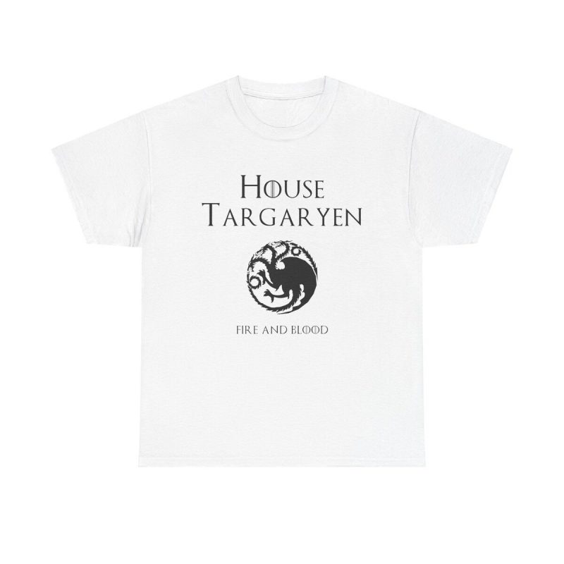 Fire And Blood Unisex T-Shirt - House Targaryen Game Of Thrones Dragon Sigil Got