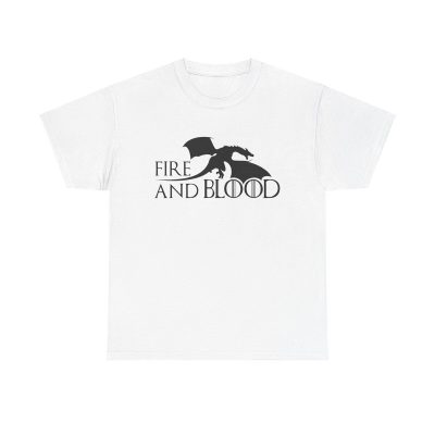 Fire And Blood Unisex T-Shirt - Targaryen Sigil House Game Of Thrones Fantasy Dragon