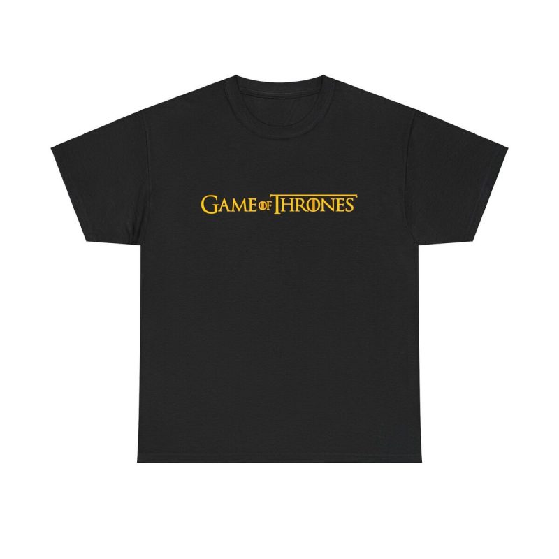 Game Of Thrones Gold Logo Unisex T-Shirt - Hbo Tv Series Fantasy Minimal Cool Simple