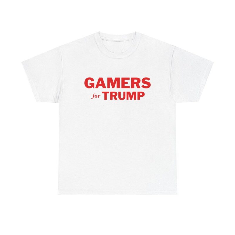 Gamers For Trump Unisex T-Shirt - Maga Usa America Esports Fps Ps5 Xbox Pc Gaming Video