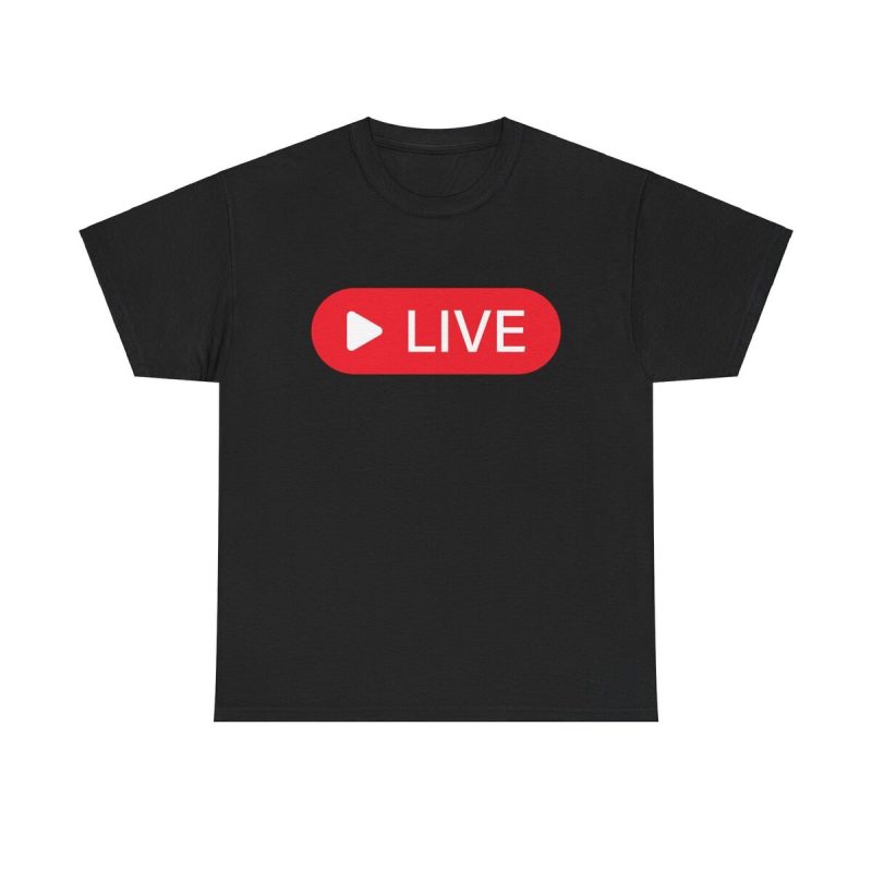 Go Live Now Unisex T-Shirt - Streaming Gamer Online Content Creator Live Broadcast