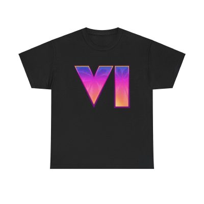 Gta Vi Logo Art Shirt - Grand Theft Auto 6 5 Game Gaming Ps5 Xbox Pc Twitch Tee