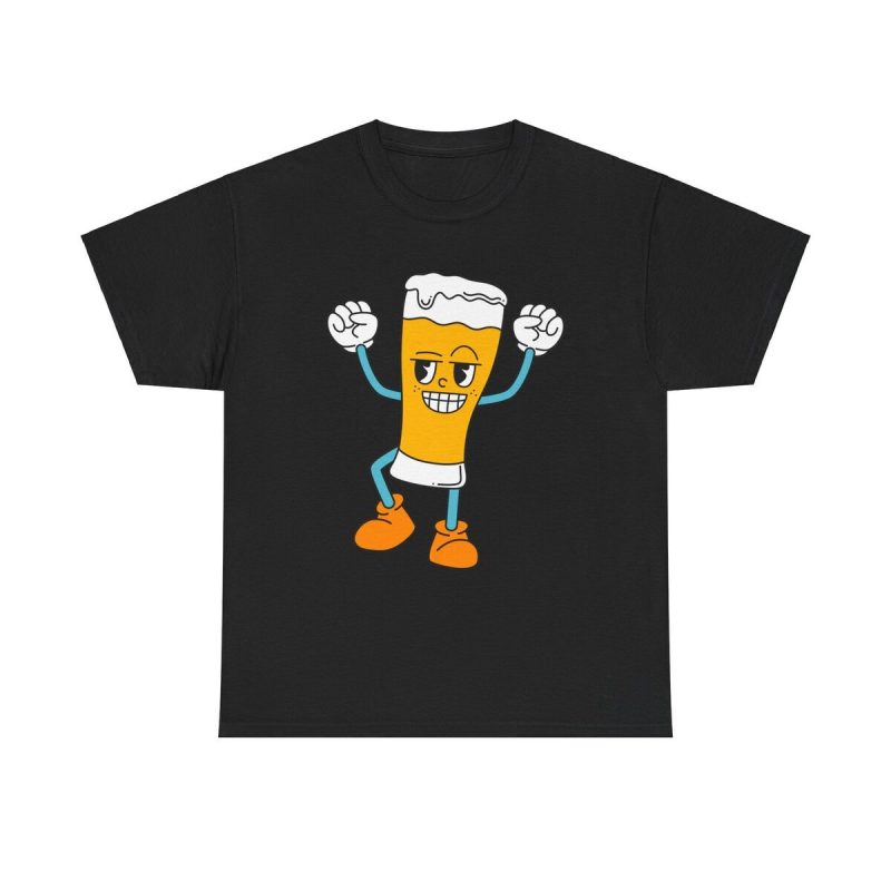 Happy Hour Hero Unisex T-Shirt - Beer Party Celebration Fun Quirky Cartoon Character