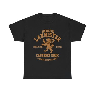 Hear Me Roar Unisex T-Shirt - House Lannister Sigil Motto Fantasy Game Of Thrones
