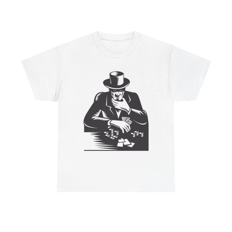 High Roller Unisex T-Shirt - Poker Gambler Casino Game Night Luck Winner Vintage Retro