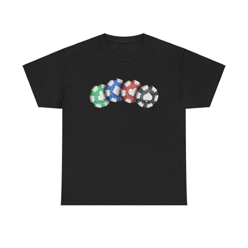 High Stakes Unisex T-Shirt - Poker Chips Gambling Casino Game Night Luck Winner