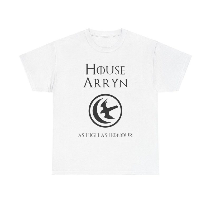 House Arryn As High As Honor Unisex T-Shirt - Game Of Thrones Falcon Sigil Eyrie Quote