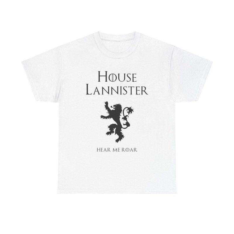 House Lannister Hear Me Roar Unisex T-Shirt - Game Of Thrones Lion Sigil Tv Series