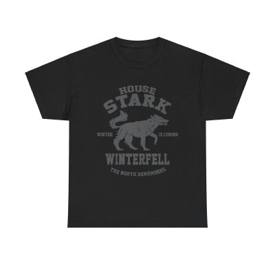 House Stark Unisex T-Shirt - Direwolf Winterfell North Remembers Fantasy Game Thrones