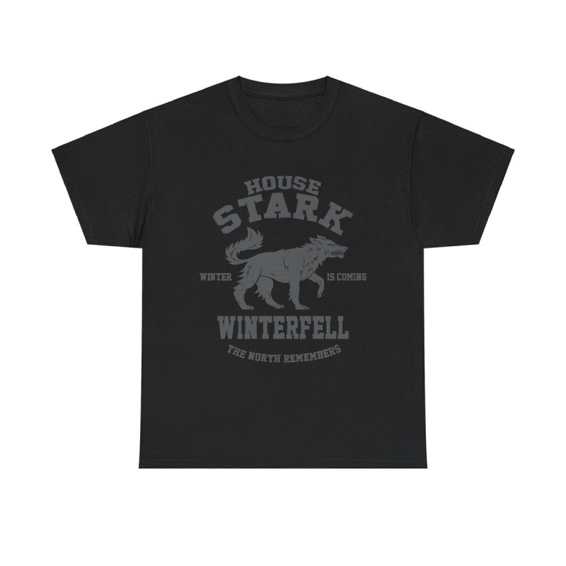 House Stark Unisex T-Shirt - Direwolf Winterfell North Remembers Fantasy Game Thrones