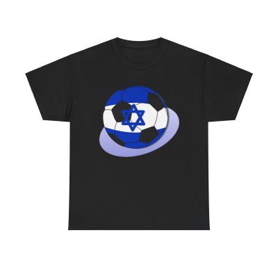 Israel Football Pride Unisex T-Shirt - Soccer Fan Israeli Flag Sports Supporter Team