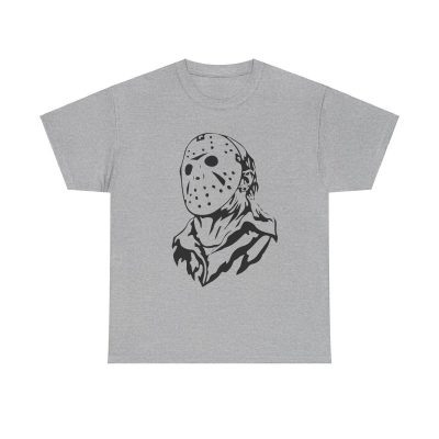 Jason Mask Unisex T-Shirt - Friday 13th Horror Movie Slasher Halloween Scary Iconic