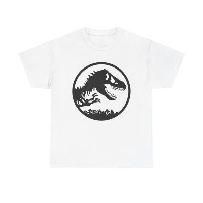 Jurassic Park Logo Unisex T-Shirt - Classic Movie Dinosaur T-rex Silhouette Vintage