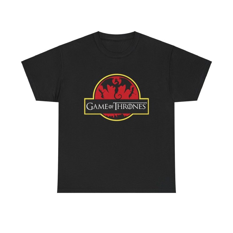 Jurassic Thrones Unisex T-Shirt - Game Of Thrones Jurassic Park Mashup Funny Parody