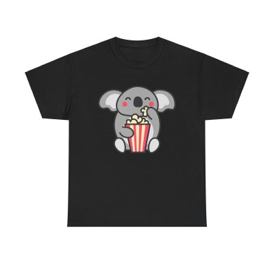 Koala Movie Night Unisex T-Shirt - Cute Kawaii Animal Australia Cinema Film Buff
