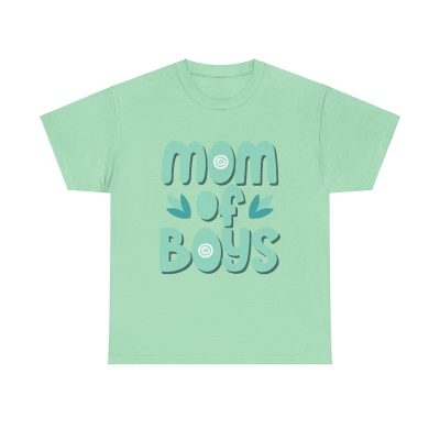 Mom Of Boys Unisex T-Shirt - Cute Blue Sons Mother Day Gift Sports Fun Parent Cool