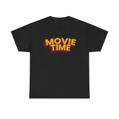 Movie Time Unisex T-Shirt - Cinema Film Buff Popcorn Night Vintage Retro Cool