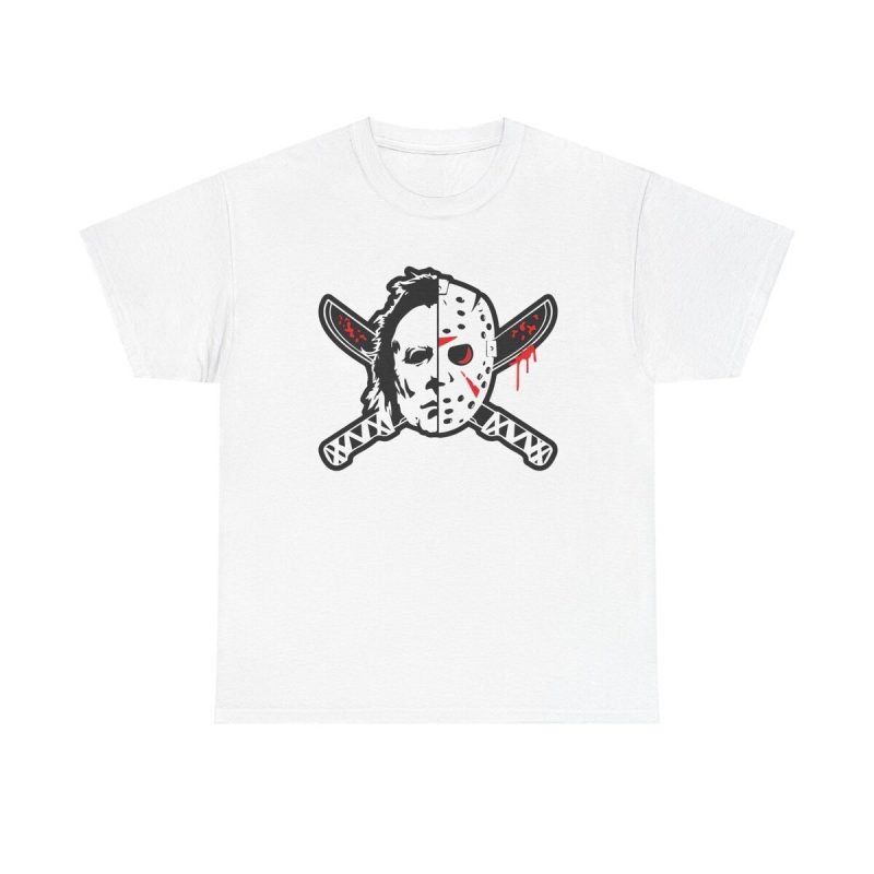 Myers Vs Voorhees Unisex T-Shirt - Horror Movie Slasher Scary Michael Jason Friday 13th