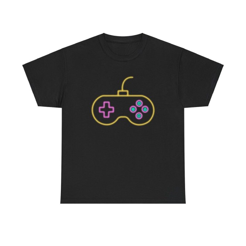 Neon Game On - Retro Gaming Controller Vapor Synth Wave Aesthetic 80s 90s