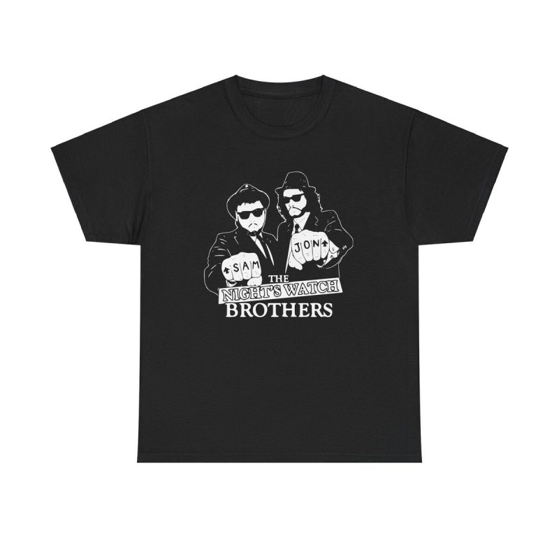 Night's Watch Brothers Unisex T-Shirt - Game Of Thrones Jon Snow Samwell Blues Brothers