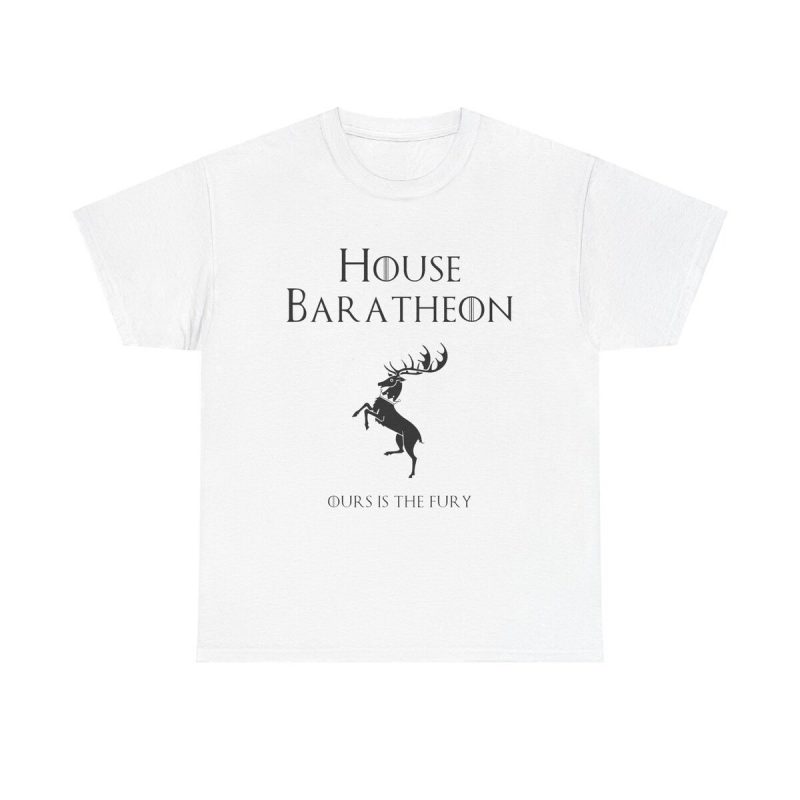 Ours Is The Fury Unisex T-Shirt - House Baratheon Game Of Thrones Stag Sigil Got Quote